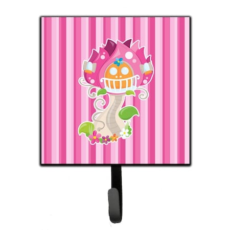 Carolines Treasures Fairy House Pink Stripes Leash or Key Holder BB6907SH4
